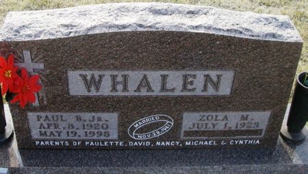 WHALEN, PAUL BARNARD JR. - Winneshiek County, Iowa | PAUL BARNARD JR. WHALEN 