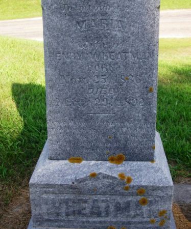 WHEATMAN, MARIA - Winneshiek County, Iowa | MARIA WHEATMAN 