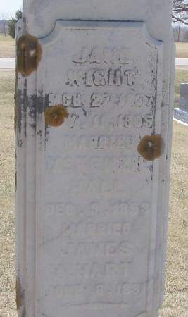 WRIGHT HART, JANE HALL - Winneshiek County, Iowa | JANE HALL WRIGHT HART 