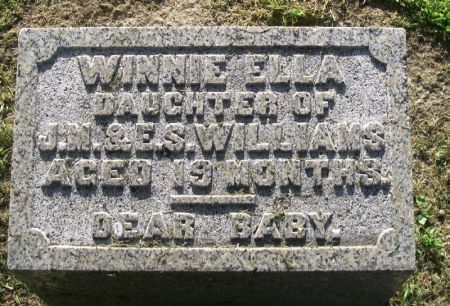 WILLIAMS, WINNIE ELLA - Winneshiek County, Iowa | WINNIE ELLA WILLIAMS 