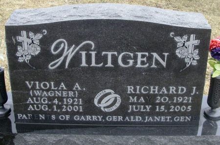 WAGNER WILTGEN, VIOLA ANASTASIA - Winneshiek County, Iowa | VIOLA ANASTASIA WAGNER WILTGEN 