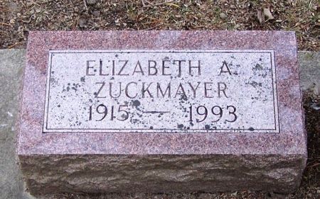 ZUCKMAYER, ELIZABETH A. - Winneshiek County, Iowa | ELIZABETH A. ZUCKMAYER 