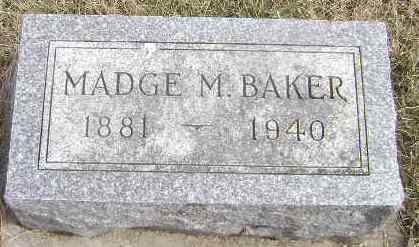 BAKER, MADGE M - Woodbury County, Iowa | MADGE M BAKER 