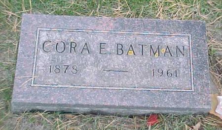 BATMAN, CORA E - Woodbury County, Iowa | CORA E BATMAN 