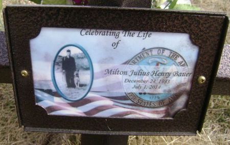 BAUER, MILTON JULIUS HENRY - Woodbury County, Iowa | MILTON JULIUS HENRY BAUER 