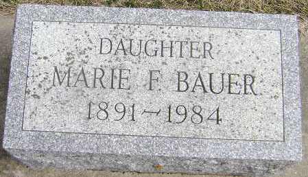 BAUER, MARIE F - Woodbury County, Iowa | MARIE F BAUER 