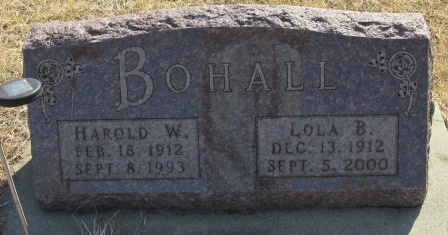 BOHALL, HAROLD W - Woodbury County, Iowa | HAROLD W BOHALL 