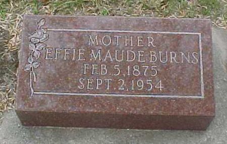 BURNS, EFFIE MAUDE - Woodbury County, Iowa | EFFIE MAUDE BURNS 