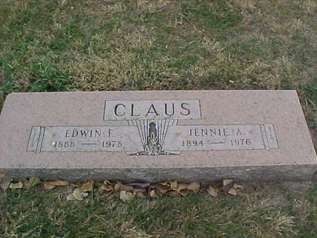 CLAUS, JENNIE ANNA - Woodbury County, Iowa | JENNIE ANNA CLAUS 