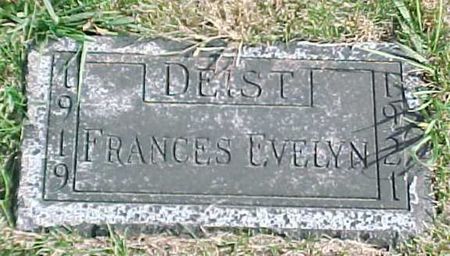DEIST, FRANCES EVELYN - Woodbury County, Iowa | FRANCES EVELYN DEIST 