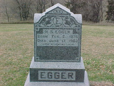 EGGER, HEINRICH SAMUEL - Woodbury County, Iowa | HEINRICH SAMUEL EGGER 