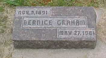 GRAHAM, BERNICE - Woodbury County, Iowa | BERNICE GRAHAM 