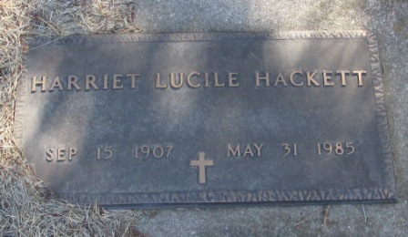 HACKETT, HARRIET LUCILE - Woodbury County, Iowa | HARRIET LUCILE HACKETT 