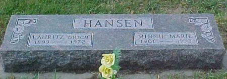 HANSEN, MINNIE MARIE - Woodbury County, Iowa | MINNIE MARIE HANSEN 