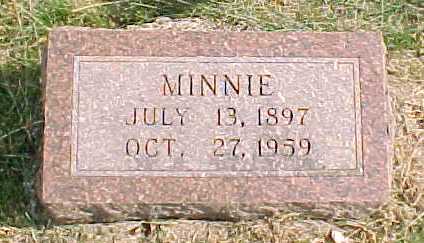 JOHNSTON, MINNIE - Woodbury County, Iowa | MINNIE JOHNSTON 