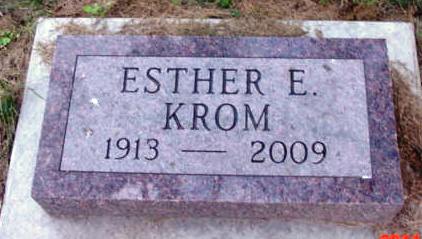 KROM, ESTHER E - Woodbury County, Iowa | ESTHER E KROM 