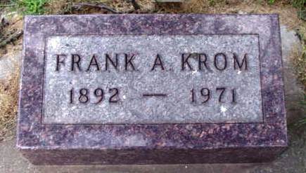 KROM, FRANK A - Woodbury County, Iowa | FRANK A KROM 