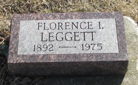 LEGGETT, FLORENCE I - Woodbury County, Iowa | FLORENCE I LEGGETT 