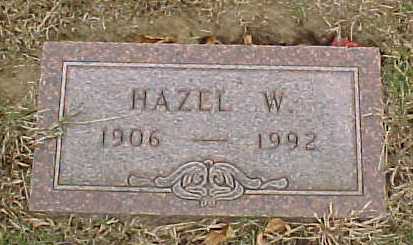 METCALF, HAZEL W - Woodbury County, Iowa | HAZEL W METCALF 