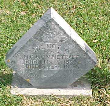 METCALF, WILMOT H - Woodbury County, Iowa | WILMOT H METCALF 