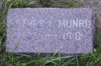 MUNRO, ESTHER E - Woodbury County, Iowa | ESTHER E MUNRO 