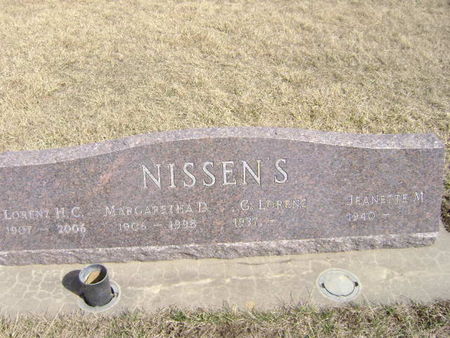 NISSEN, MRGARET D - Woodbury County, Iowa | MRGARET D NISSEN 