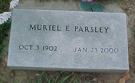 PARSLEY, MURIEL E - Woodbury County, Iowa | MURIEL E PARSLEY 