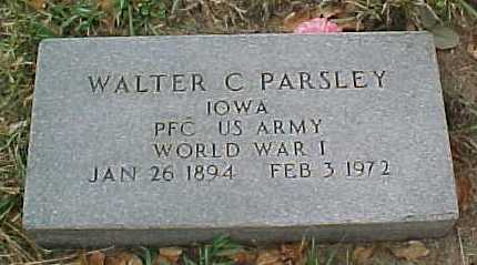 PARSLEY, WALTER C - Woodbury County, Iowa | WALTER C PARSLEY 