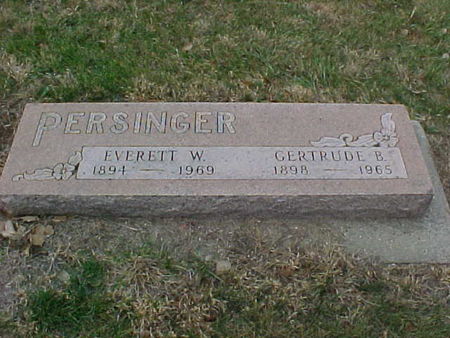 PERSINGER, EVERETT WESLEY - Woodbury County, Iowa | EVERETT WESLEY PERSINGER 