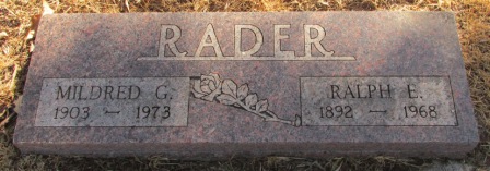 RADER, MILDRED G - Woodbury County, Iowa | MILDRED G RADER 
