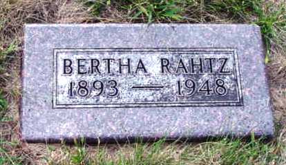 RAHTZ, BERTHA - Woodbury County, Iowa | BERTHA RAHTZ 