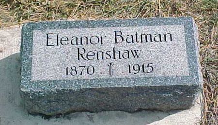 BATMAN RENSHAW, ELEANOR - Woodbury County, Iowa | ELEANOR BATMAN RENSHAW 