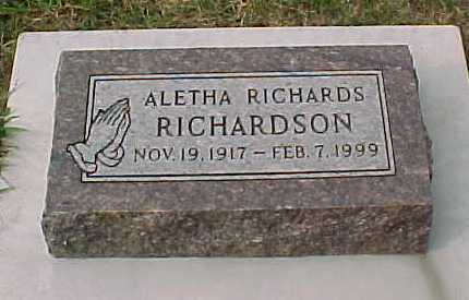 RICHARDSON, ALETHA - Woodbury County, Iowa | ALETHA RICHARDSON 