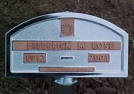 ROSE, FREDERICK MARTIN - Woodbury County, Iowa | FREDERICK MARTIN ROSE 