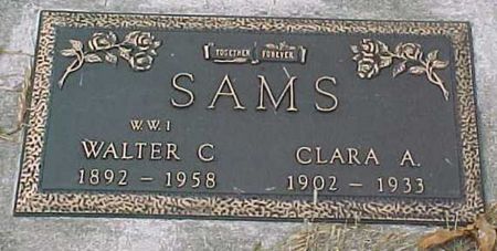 SAMS, CLARA A - Woodbury County, Iowa | CLARA A SAMS 