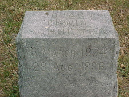 SCHNITTER, JOHANN ERWIN - Woodbury County, Iowa | JOHANN ERWIN SCHNITTER 