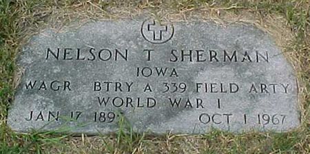 SHERMAN, NELSON T - Woodbury County, Iowa | NELSON T SHERMAN 