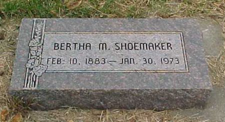 SHOEMAKER, BERTHA M - Woodbury County, Iowa | BERTHA M SHOEMAKER 