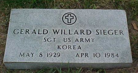 SIEGER, GERALD WILLARD - Woodbury County, Iowa | GERALD WILLARD SIEGER 