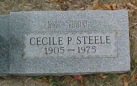 STEELE, CECILE P - Woodbury County, Iowa | CECILE P STEELE 