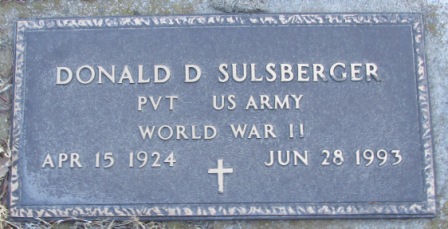 SULSBERGER, DONALD D - Woodbury County, Iowa | DONALD D SULSBERGER 