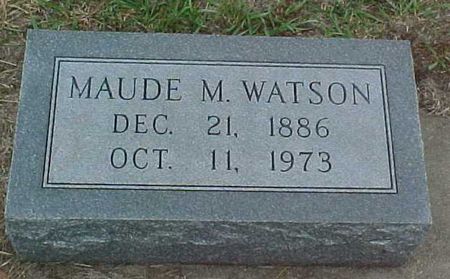 WATSON, MAUDE M - Woodbury County, Iowa | MAUDE M WATSON 