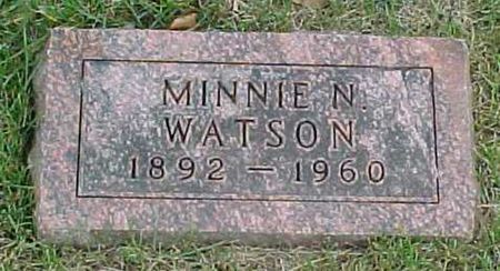 WATSON, MINNIE N - Woodbury County, Iowa | MINNIE N WATSON 