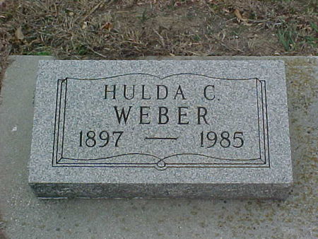 WEBER, HULDA CATHERINE - Woodbury County, Iowa | HULDA CATHERINE WEBER 