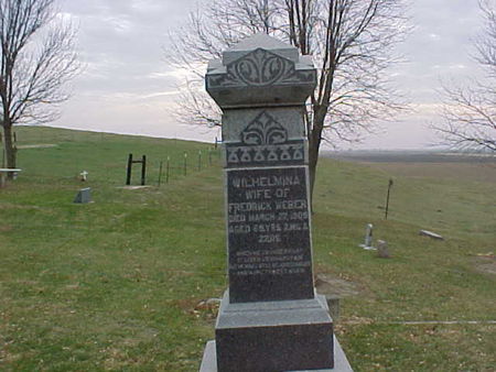 WEBER, WILHELMINA - Woodbury County, Iowa | WILHELMINA WEBER 