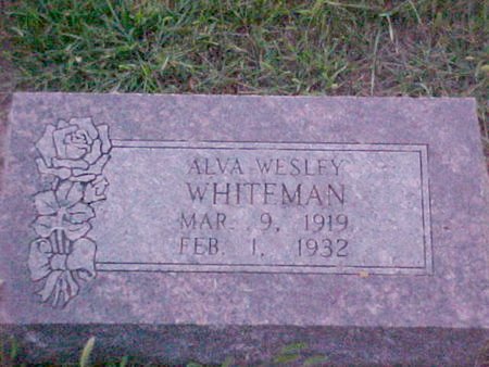 WHITEMAN, ALVA WESLEY - Woodbury County, Iowa | ALVA WESLEY WHITEMAN 