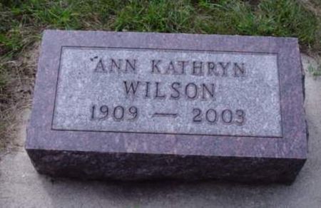 WILSON, ANN KATHRYN - Woodbury County, Iowa | ANN KATHRYN WILSON 
