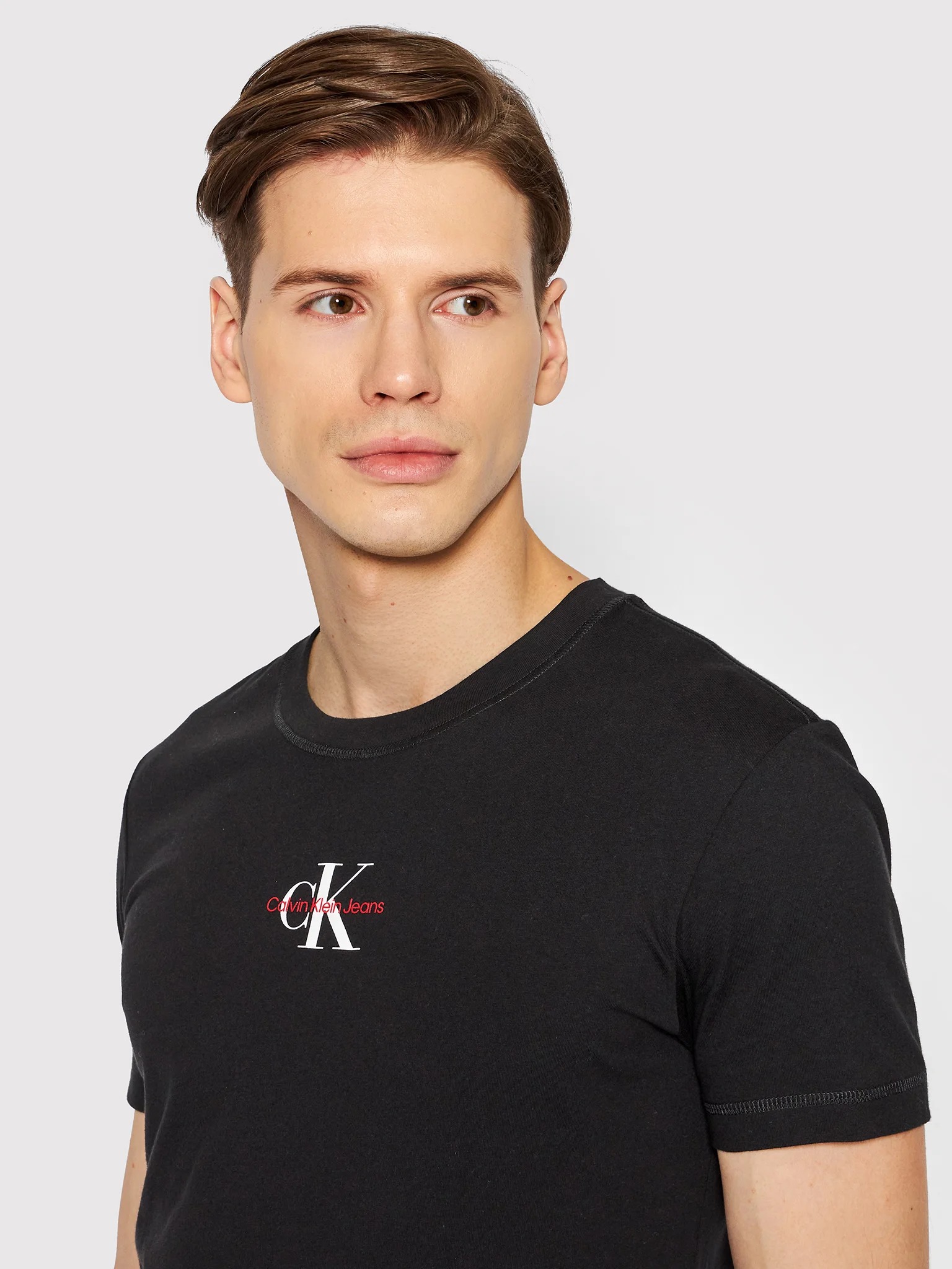 T-shirt In Cotone Biologico Slim - CALVIN KLEIN - JPD Fashion