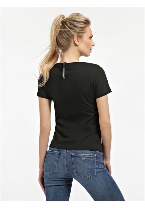 T-SHIRT STAMPA PIAZZATA GLITTER GUESS | T-shirt | W0BI09 I3Z00JBLK