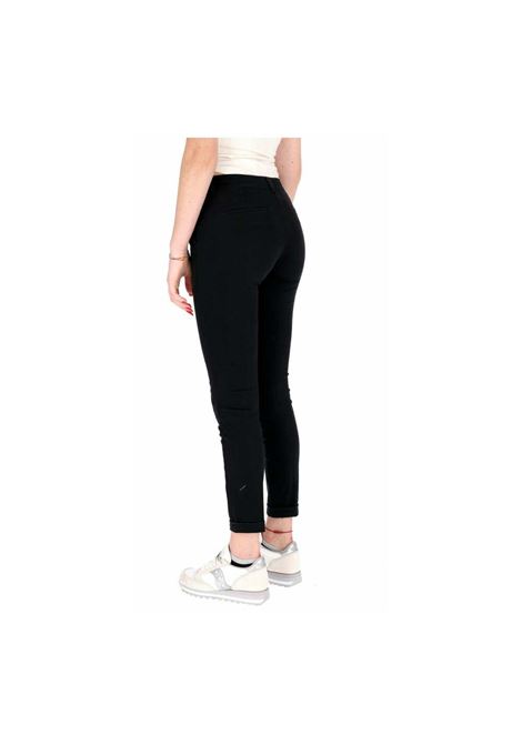 PANTALONE CHINO REGULAR IN GABARDINE FRACOMINA | Pantalone | FR22WV4015D45201053 BLACK